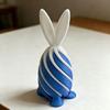 Фестивальная 3D-печатная статуэтка кролика для сезонного домашнего декора и праздничных подарков, обмен подарками