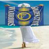 proof beach towel with Golden State Warriors logo pattern - soft,absorbent,quick-drying,machine washable - perfect for swimming,camping,bathing