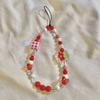 1 Piece Korean Phone Straps White Blue Color Series Butterfly Bowknot Phone Straps for Student Transpanre Lovely Phone Pendant