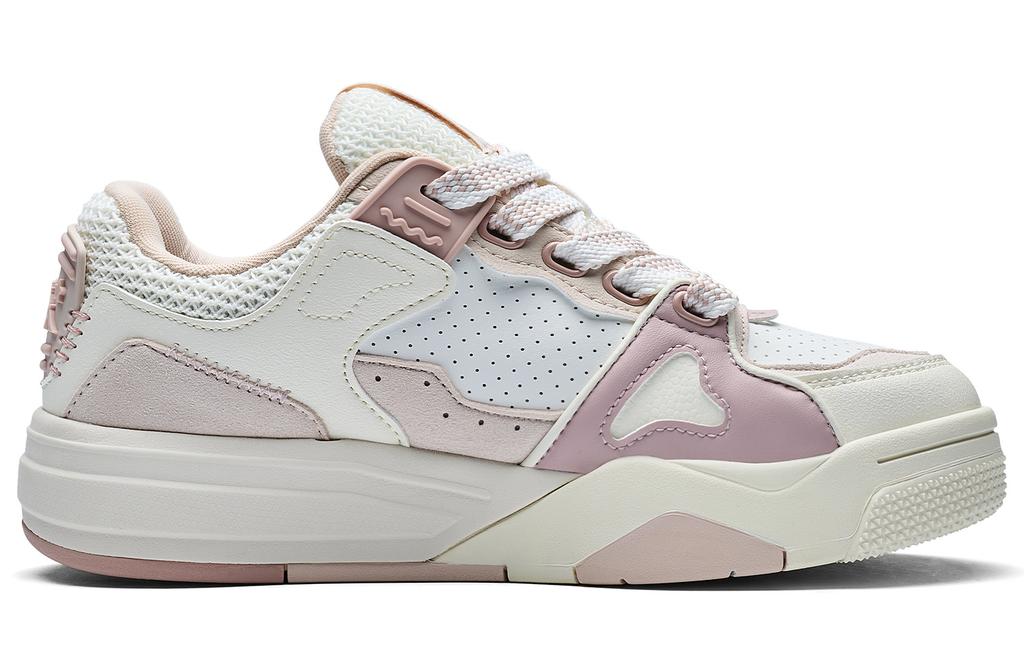 Women's Sneakers Kappa Back to Back Abrasion Resistant Low top Skateboard Shoes Women's White Pink