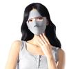 Breathable Summer Ice Silk Mask Elastic Face Gini Mask Sun Protection Face Cover  Outdoor Hiking