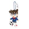 Sanei Boeki Detective Conan Fluffy Friends Conan Soccer W8 x D5 x H14cm Plush Toy FCM02 ver. (Mascot)