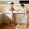 Multi-Functional Electric Cleaning Brush for Kitchen & Bathroom with Telescopic Handle and Digital Display