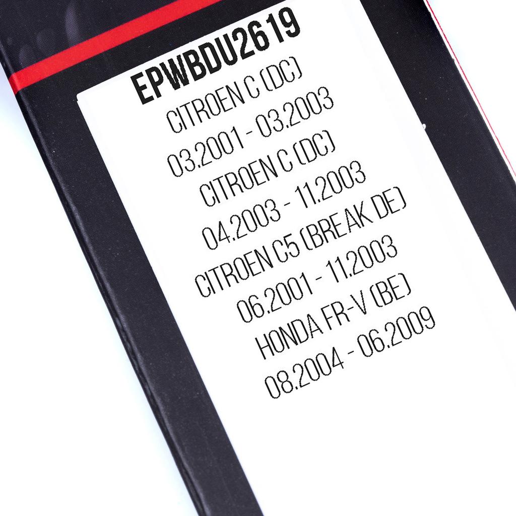 Front Wiper Blades 660/480mm Designed for Citroen, Honda, Hyundai, Nissan, Subaru, Toyota
