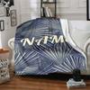 Abstract Pattern Of Radiating Lines With The Word In The Center Cozy Customizable Blanket Personalized Name Warmthful Decor Throw For Sofa Couch