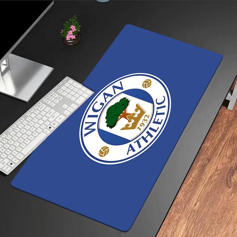 Wigan Crest Mouse Pad, Rubber Base, Mouse Pad for Gamers and Office Use, Gaming Desk , Easy To Clean Mat Christmas fan gifts