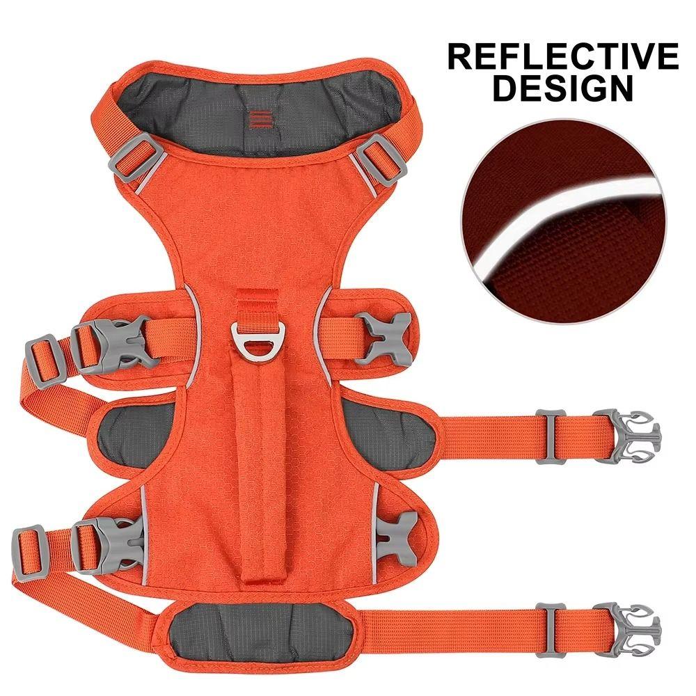 With Handle Reflective Pet Harness Adjustable Design Nylon Pet Vest Dog Harness Schnauzer Corgi