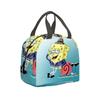 Spongebob Squarepants Lunch Bag Cartoon Animation Student Insulation Lunch Box, Picnic Bag Portable Storage Bag Full Printing