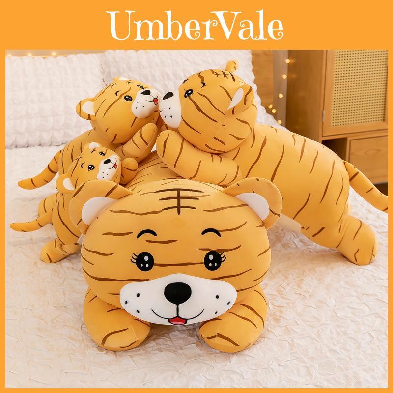 Cute And Fluffy Cartoon Tiger Plush Toy With Soft Filling Perfect For Child's Playtime