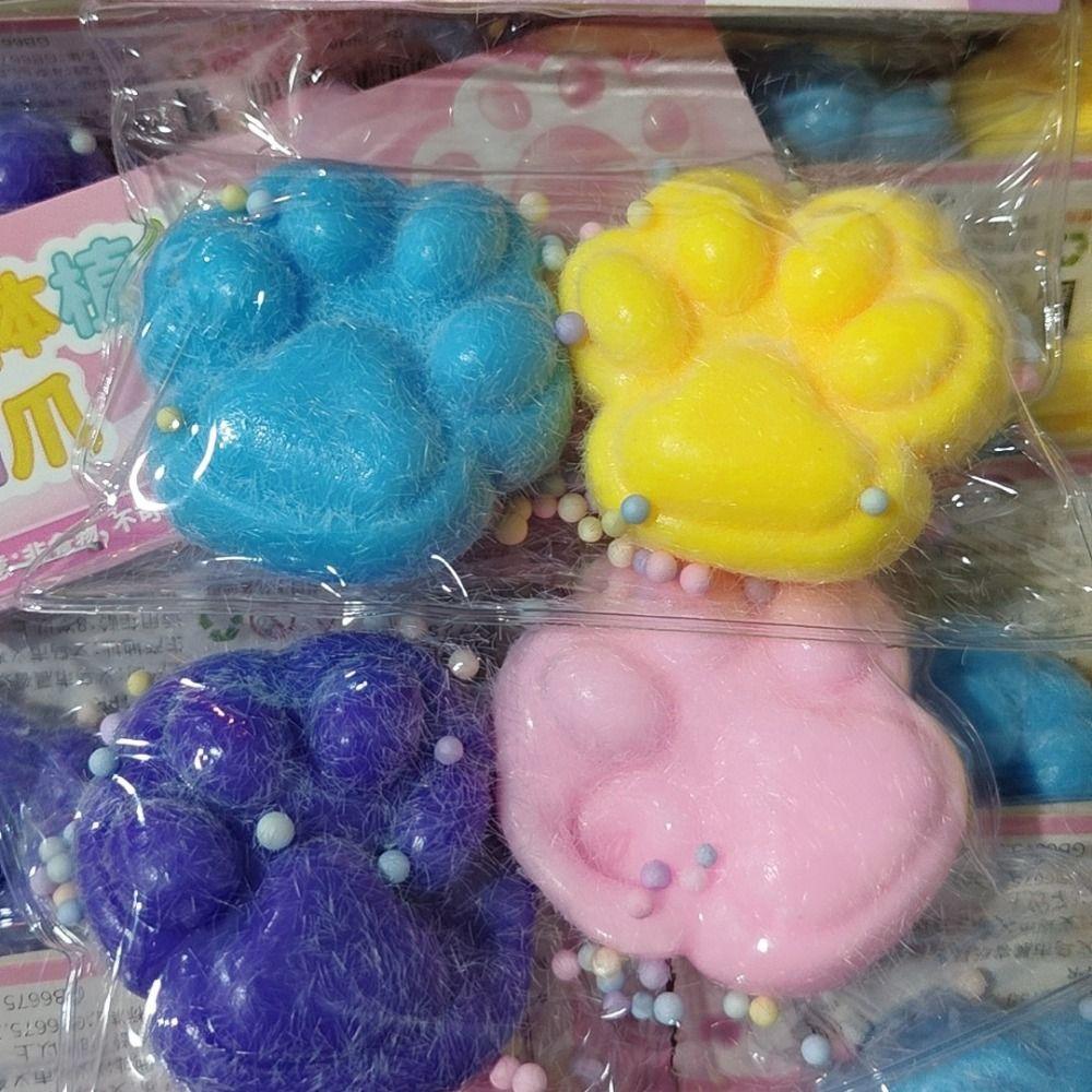 2 шт./набор мягкая игрушка-фиджет кошачья лапка силиконовая игрушка-щипок кошачья лапка сжимающая игрушка кошачья лапка детская хитрая кукла