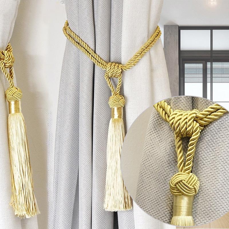1 шт., высококачественные подхваты для штор ручной работы, ручные тканые подхваты, домашние декоративные кисточки, подхваты, 12 цветов