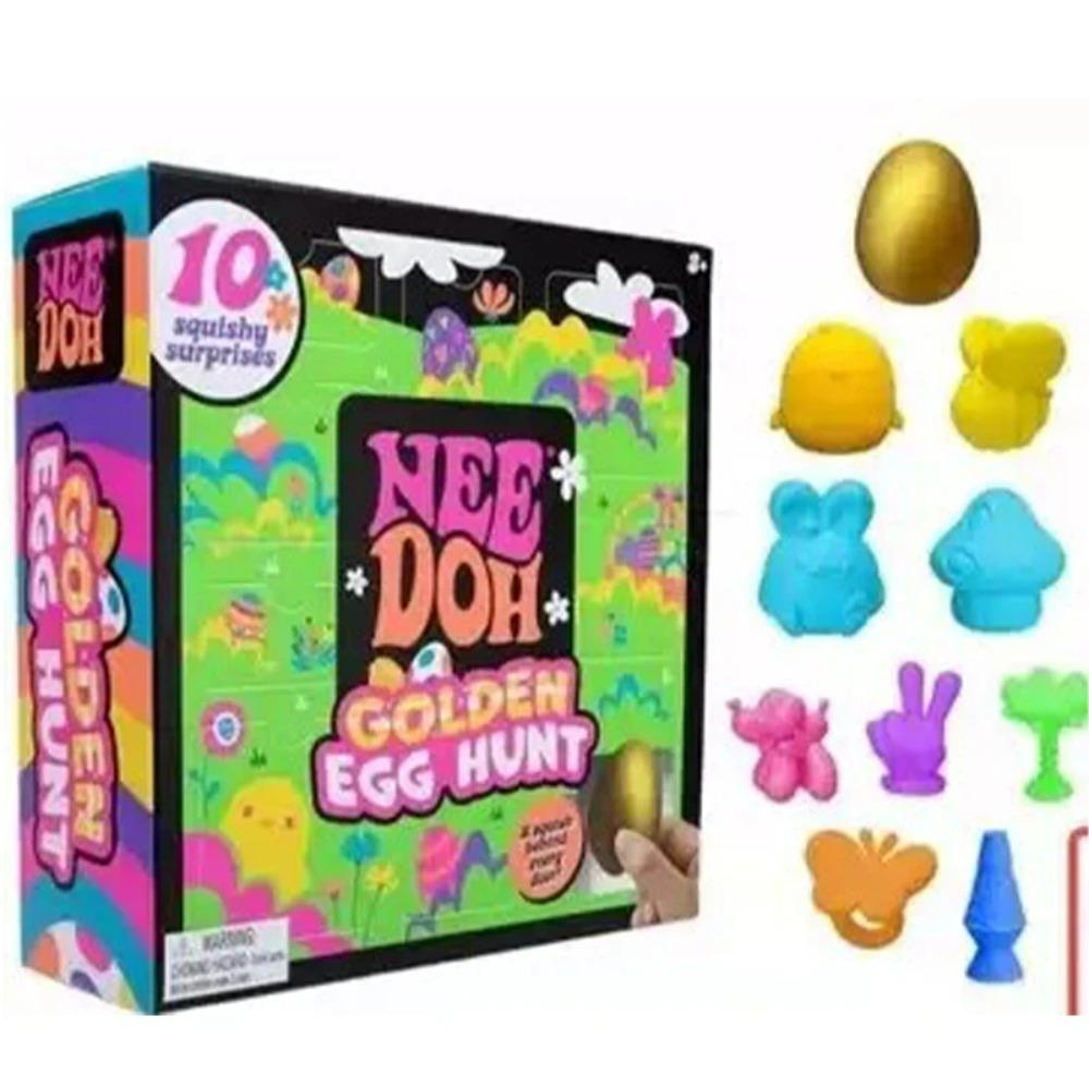 ! ! @New 2026 Needoh Golden Egg Treasure Hunt  Toy With Squishy Surprise Stress Relief Squeeze Toy Party Birthday Gifts