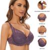 Women Embroidery Bra Anti-sag Gathered Bra Underwire Breathing Adjustable Bra Push-up Bras