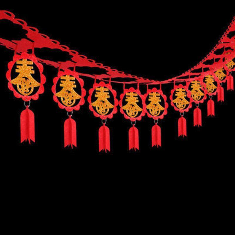 Китайский Новый год 2022 Баннер Флаг Подвеска Праздник Весны Украшение Подвесное