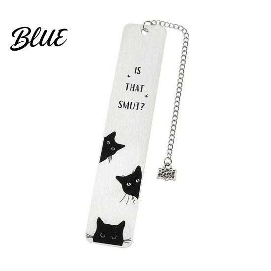 Креативная закладка для книг в виде кошки Милая закладка для книг Забавная металлическая закладка для страниц с цитатами из нержавеющей стали