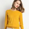Round Neck Bottoming Shirt Sweater Women Short Long Sleeve Pullover Solid Color Knitted Sweater