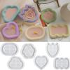 Geometric Silicone Tray Mold for Organizing Jewelry Stationery Flower Cloud Shape Plate Resh Mold Heart Dish Epoxy Mold