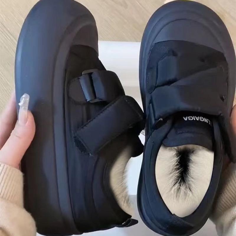 Зимние женские кроссовки на платформе, модная корейская версия, плюшевая теплая хлопковая обувь, дизайнерская обувь для женщин, Zapatos Mujer