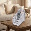 3 Grids Remote Control Holder Wooden Remote Container Durable Desktop Storage Box  for Living Room