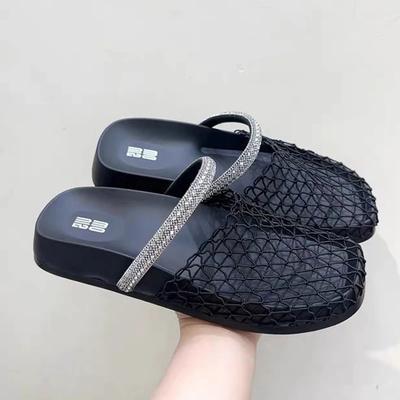 Балетки Женские Тапочки Летняя Модная Обувь Уютные Повседневные Женские Сандалии Тренд 2025 Дизайнерские Туфли-Мюли с Открытым Верхом Обувь для Ходьбы Женская