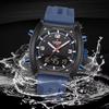 NAVIFORCE NF9242 9242 Мужские Кварцевые Часы Спортивные Водонепроницаемые Силиконовый Ремешок Повседневные Цифровые Часы Модные Роскошные Наручные Часы для Мужчин