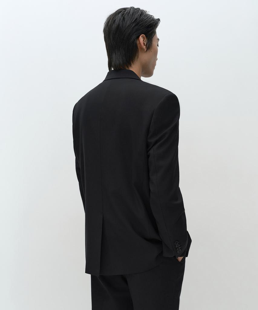 MUSINSA STANDARD [Plus] Relaxed Basic Wool Blazer [Black]