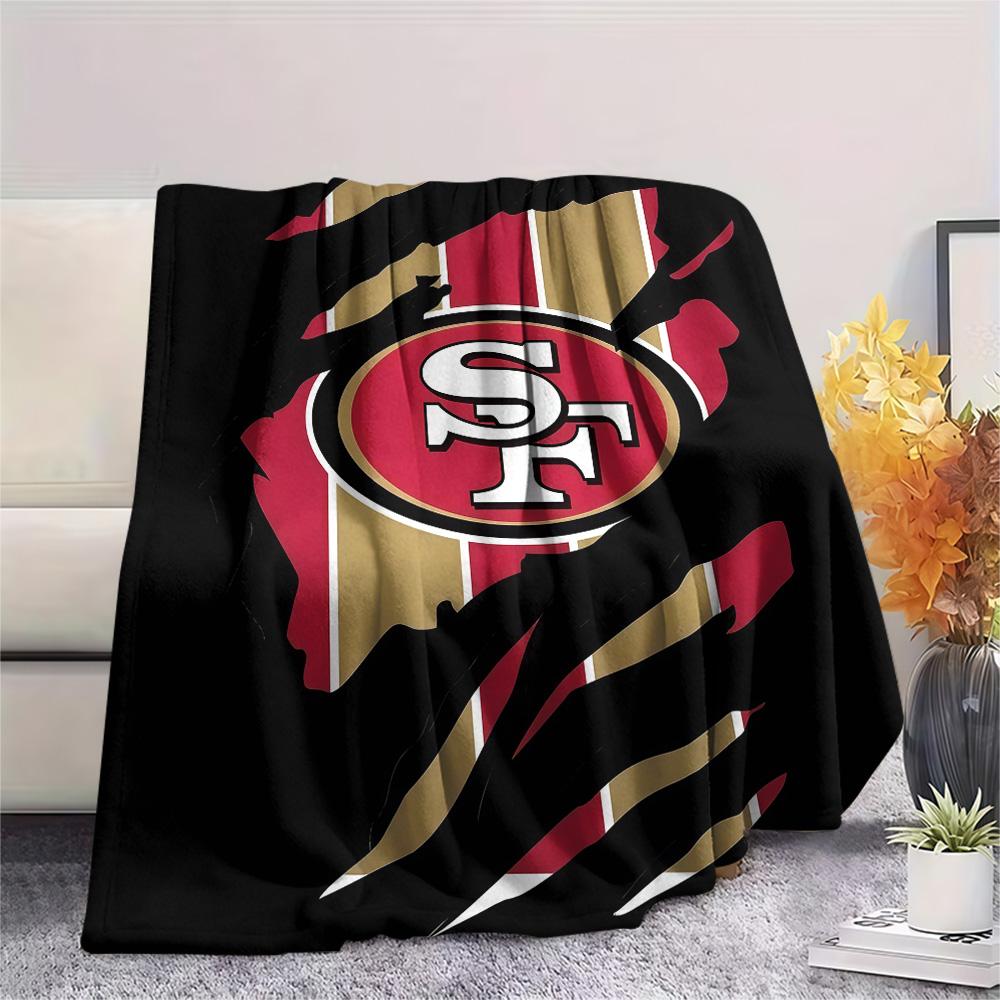 San Francisco 49ers Flannel Blanket, High quality Comfortable for All Seasons, Home Decor, Warmth and Comfort