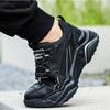 Work Boots with Steel Toe Cap Indestructible Shoes for Men Safety Sneakers Anti Puncture Anti Slip Light Comfortable Work Shoes
