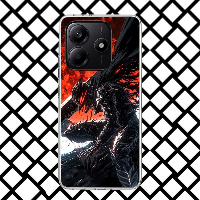 Чехол для телефона Аниме G-Guts B-Berserks для Xiaomi Redmi Note 15 14 14S 13 12 12S 11 Pro Plus 11E 11T 11S 10S 5G Мягкий чехол Fundas Re