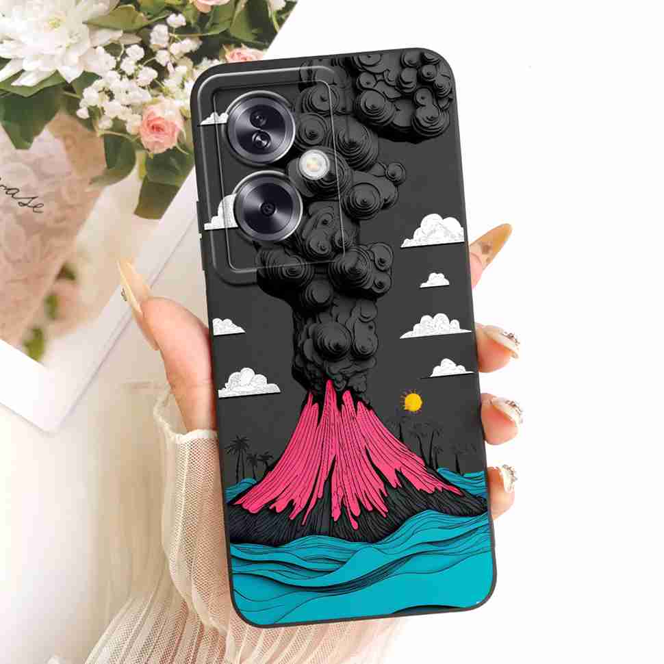 For Oppo A79 5G Case Cartoon Cat Retro Style Silicone Cover For Oppo A79 CPH2553 CPH2557 Shockproof Phone Cases Bumper