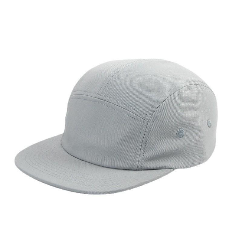 Custom Printed LOGO Cotton Washed Big Size Baseball Cap Hip-hop Trendy Skateboard Cap Men Women 5 Panel Cap Flat Top Sports Hat