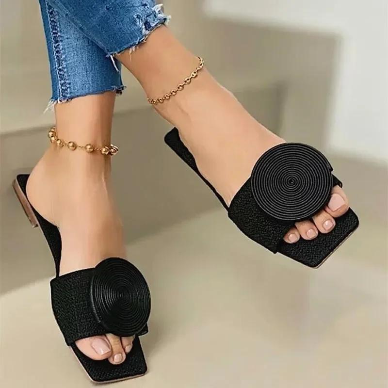 New Woman's Slippers Summer Flat with High Quality Summer Casual Comfortable Fashion Women Modern Slippers Plus Size