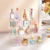 Acrylic Perfume Display Stand with 4 Tiers Exhibition Display Stand Sunglasses Nail Polish Transparent Organizer