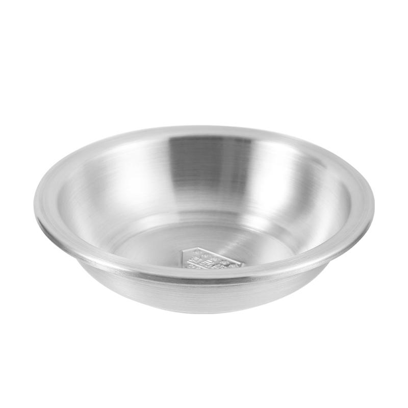 304 Stainless Steel Deepened Vegetable and Dinner Plate, Thickened Flat Bottom for Soup and Fish, Brushed Finish
