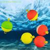 5 Pcs Snap-On Ball Fishing Bobber Floats Weighted Bobbers EVA Foam Corks For Crappie Bluegill Panfish Catfish