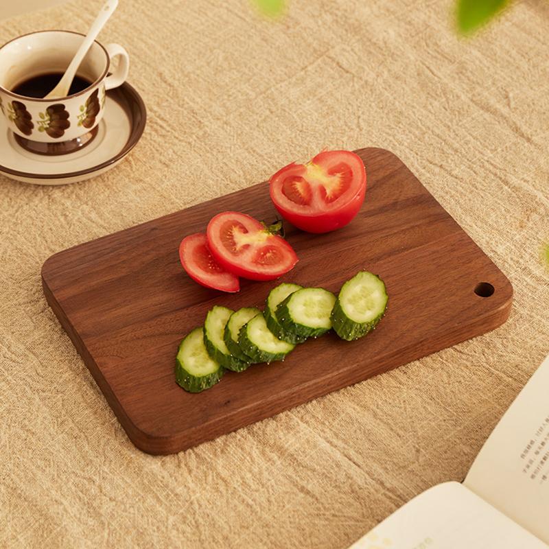 Chopping Board Solid Wood Wood Black Walnut Home Gifts High-end Hotel Hotel Western Restaurant Home Common Camping Cutting Board