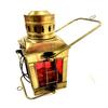 Antique Brass Beach Lantern Décor Nautical Marine Green Ship Hanging Oil Lamp