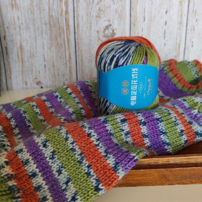 50 г Пряжа Fancy Wool 35% Шерсть и 65% Акрил для Детей Средней Толщины Пряжа для Ручного Вязания Мягкая Пушистая Смесовая Шерстяная Нить