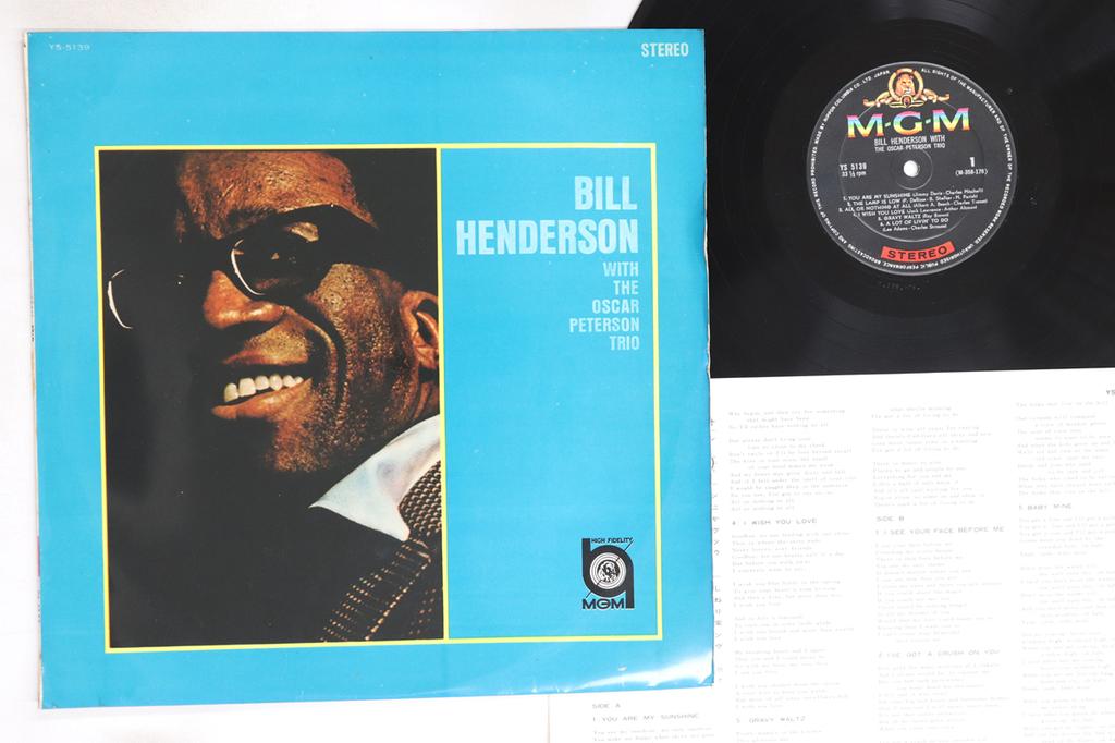 LP Record BILL HENDERSON, OSCAR PETERSON - Bill Henderson With The Oscar Peter YS5139 MGM 1963 Japan Jazz Used
