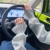 Lace Ice Silk Sleeves Gloves Pearl Driving Arm Sleeves Lightweight Summer Sunscrean Sleeves  Summer