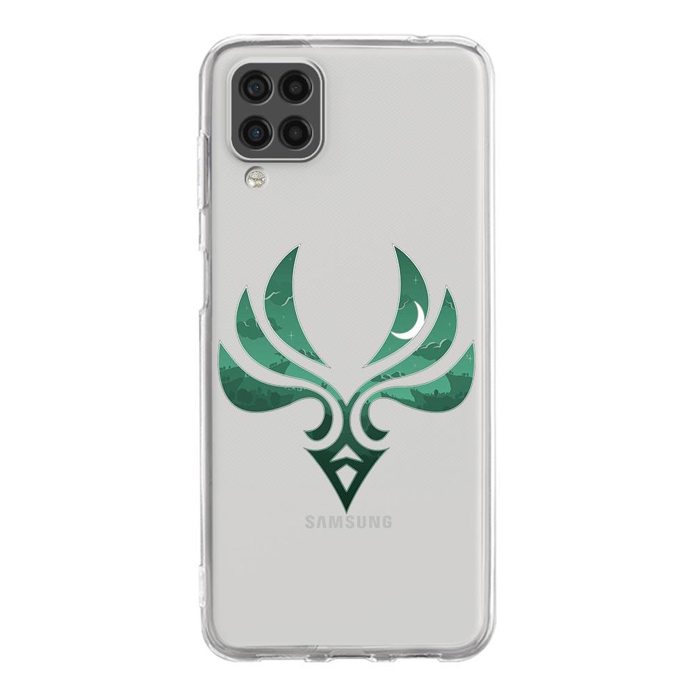 Милый чехол для телефона с логотипом Genshin Impact для Samsung A51 A71 A21S A12 A11 A31 A41 A01 A03S A13 A33 A73 A53 A52 A32 5G A23 Прозрачная крышка