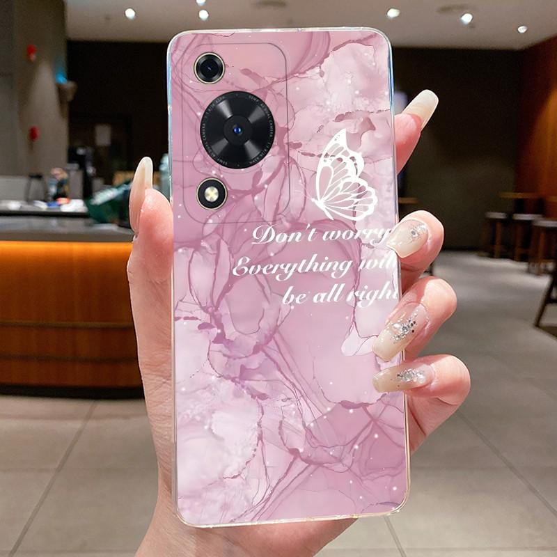 Для Huawei Nova Y63 Чехол NovaY63 Y 63 Чехол для телефона Прозрачный Силиконовый Модный Цветочный ТПУ Мягкие Чехлы для Huawei Nova Y72s Задние Крышки