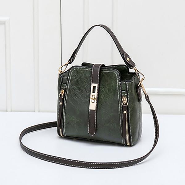 Новое поступление PU кожаные сумки-ведра на плечо для женщин однотонная цветная сумка через плечо маленькая сумка на молнии кошелек для телефона сумка-мессенджер сумка