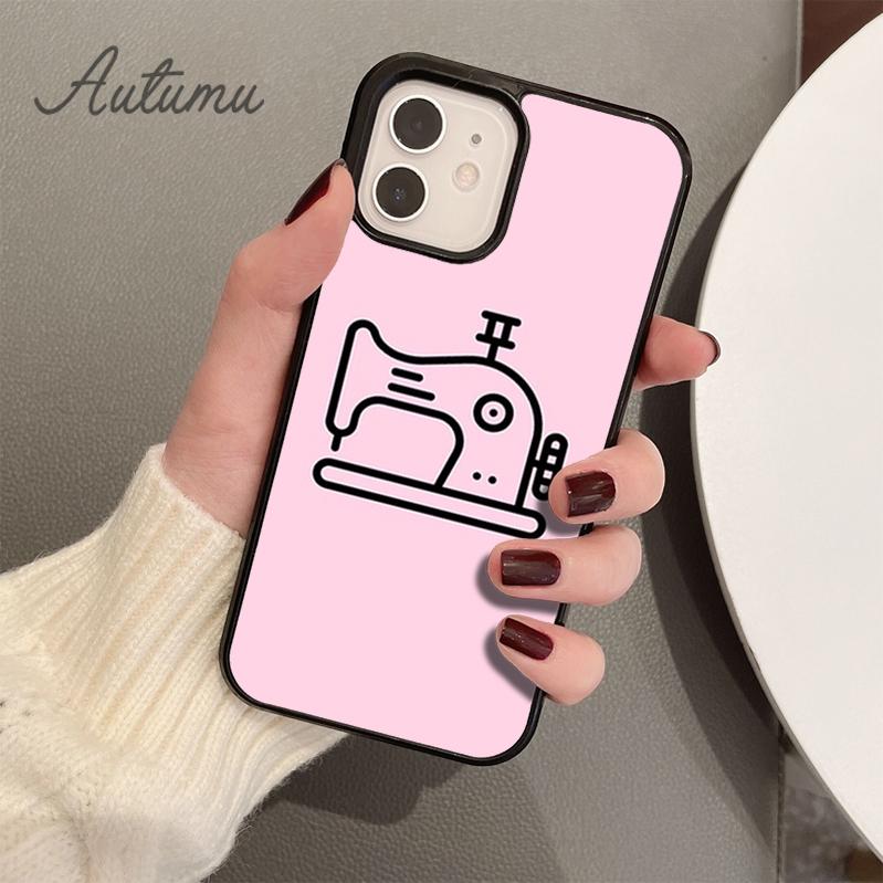 Чехол для телефона с мультяшной швейной машинкой для iPhone 11, 12, 13, 14 Pro Max mini X XR XS SE 2020 5 6S 7 8 Plus, чехол для Samsung Galaxy S21 S22