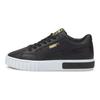 Puma Кеды женские Cali Star Snake из синтетической кожи, повседневные, легкие, с низким верхом, кроссовки, черно-белые, 380629-02