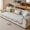 Cotton Sofa Cushion Universal In All Seasons, Pure Cotton Non-Slip Fabric Cushion, Simple Modern Floral Sofa Cover Cover Cloth Towel