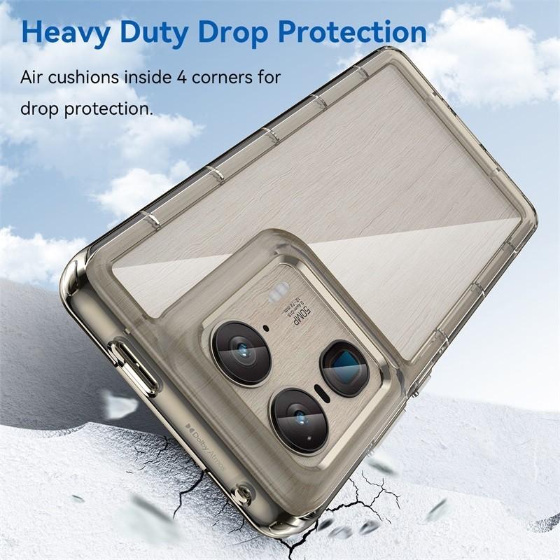 Прозрачный чехол из ПММА для Motorola Edge 50 Moto X50 Ultra 50Ultra X50Ultra, красочная мягкая окантовка, задняя защитная оболочка, твердый чехол