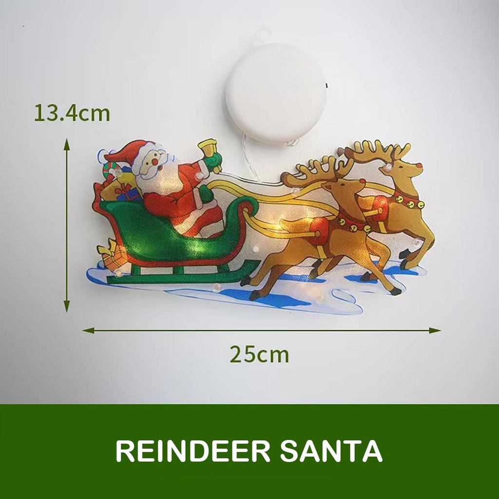 Latest LED Christmas Sucker Light Christmas Decorations for Home Santa Claus/Snowman Window Light Navidad Natale New Year Gifts