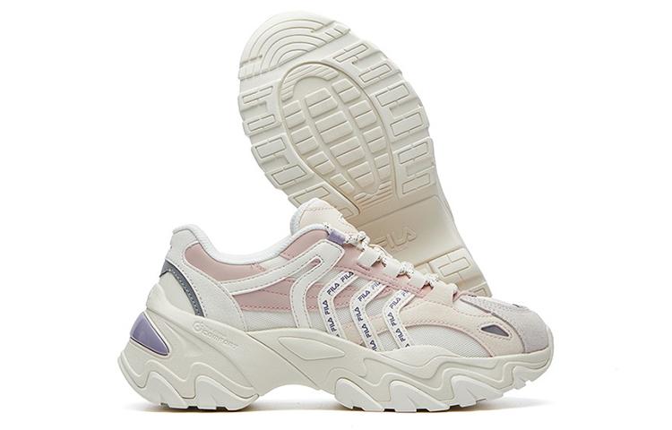 Women's Sneakers FILA SOFIA 2 Textile, Synthetic Leather Low top Chunky Sneakers Women's White Pink