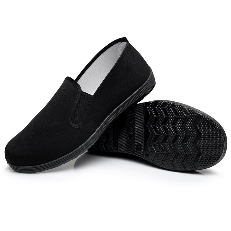 Мужская традиционная китайская обувь для кунг-фу из хлопчатобумажной ткани, кроссовки для занятий боевыми искусствами тайцзи, дышащая, удобная спортивная обувь